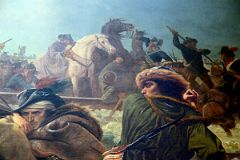 760E Washington Crossing the Delaware Horses Close Up - Emanuel Leutze 1851- American Wing New York Metropolitan Museum of Art